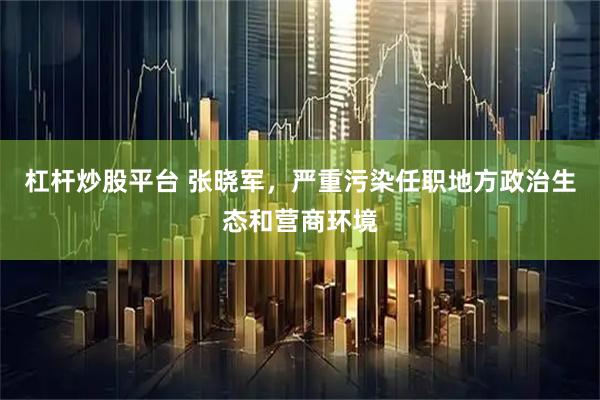 杠杆炒股平台 张晓军，严重污染任职地方政治生态和营商环境